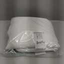 NICETOWN White Linen Sheer Curtains and Drapes 84 inches Long, Rod Pocket & Back Tab semitransparent with Light Through Vertical Window Treatments for Sliding Glass Door & Living Room, 52"W, Set of 2