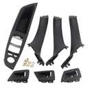 TUNTUN Window Switch Panel Door Handle Compatible with BMW 5 Series 520 523 525 528 530 535 F10 F11 F18 2010-2016 Replaces 51417225873 Black Kits