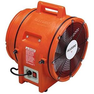 Allegro Industries 9543‐E Plastic Compaxial Blower, AC, 220V/50 Hz, 12"