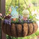 4 Pcs Plant Terracotta Self Watering Spikes, Vacation Plant Self Watering Devices, Clay Plant Watering Stakes Suitable for Indoor Plant Watering Globes Bunny Gifts Women Mom Grandma Wife Rabbit