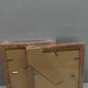 iRahmen 8x10 Picture Frame Set of 4, High Definition Real Glass Rustic Brown Frame, 8 x 10 Wood Photo Frames for Desktop Display and Wall Mounting