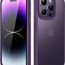 JETech Matte Case for iPhone 14 Pro Max 6.7-Inch, Shockproof Military Grade Drop Protection, Frosted Translucent Back Phone Cover, Anti-Fingerprint (Deep Purple)