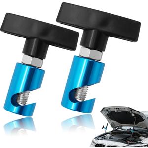Lift Support Clamp - Hood Strut Fixing Clamps, Stay Holder for Tailgates & Trunks - Fits Up to 0.47in (12mm) Diameter (Blue-Pack of 2)