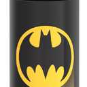 THERMOS FUNTAINER 16 Ounce Stainless Steel Vacuum Insulated Bottle with Wide Spout Lid, BATMAN