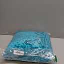 YnM Fuzzy Duvet Cover for Weighted Blankets (Bright Aqua, 60''x80'')