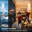 Coavas One Way Privacy Window Film Daytime Mirror Reflective Window Tint for Home Heat UV Sun Blocking Anti-Glare Covering See Out Not in Static Cling Removable for Bedroom,Black-Silver,17.5x118.1In