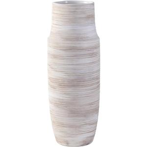 ALMA 17 inch Extra Tall White Ceramic Vases for Centerpieces Farmhouse Living Room Floor, Boho Pampas Grass Vase for Fireplace Mantel Decor, Modern Minimalist Rusic Floor Vase for Organic Home Decor