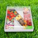 WENPACK 15" Fillable Cardboard Letter Charcuterie Tray Paper Mache Sweet Cupcake Birthday Box (N)