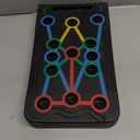 Solid Push Up Board 15 in 1 Home Workout Equipment Multi-Functional Pushup Stands System Fitness Floor Chest Muscle Exercise Professional Equipment Burn Fat Strength Training Arm Men & Women Weights (M2-Black Handle)