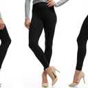 LMB High Waisted Leggings for Women - High Classic Waistband - Extra Soft Fabric, Perfect for Lounging, Yoga (Black)