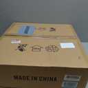 Mid Century Large Pendant Lighting,18.8 inch,2 Tiers,Raw Wood Accent,Black and Gold Modern Chandelier for Dining Room,Kitchen, Living Room