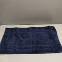 HOMEIDEAS Bathroom Rugs Sets 3 Piece, Super Soft and Absorbent Non Slip Microfiber Toilet Bath Mat with U-Shaped (Navy Blue) (1'4" x 2'8" (16"x24"+20"x32"+U Shape 20"x24"))