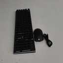 RedThunder K10 Wireless Gaming Keyboard and Mouse Combo, LED Backlit Rechargeable 3800mAh Battery, Mechanical Feel Anti-ghosting Keyboard + 7D 3200DPI Mice for PC Gamer (Black)