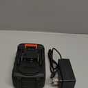 21V Lithium Battery with Electric Quantity Display, 4.0 Ah Battery with Charger Adapter Led Indicator Compatible with Leaf Blower and Mini Saw