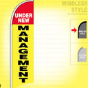 Windless Banner Advertising Flag