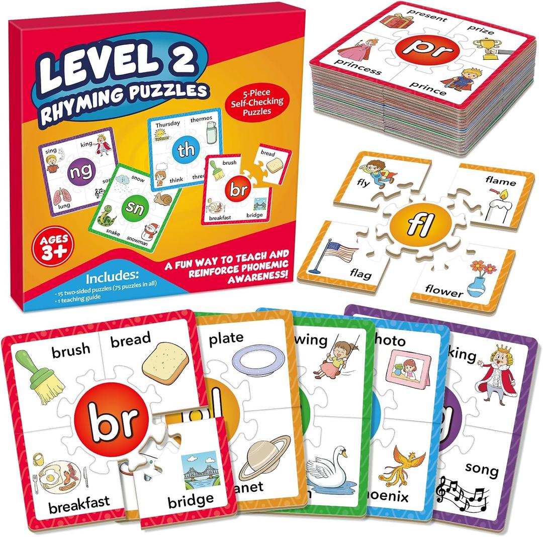 Phonics Puzzle Games, Spelling Games, Phonics Flash Cards, Sight Word Flash Cards for Toddlers, Learning Educational Toys, Kids Preschool Learning Activities, Homeschool Supplies, Learn to Read