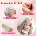 OtardDolls 33cm Reborn Baby Dolls Silicone Full Body Girl Lifelike Handmade Painted Dolls Silicone Reborn Babies for Kids