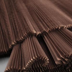 1 Meter Accordion Pleated Stiff Mesh Fabric DIY Shape Handmade Fashion Designer Material Stage Background Fabrics(Coffee)