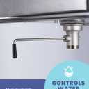 Commercial Sink Drain: 3-1/2" Sink Opening Waste Drain Valve - Brass Commercial Kitchen Sink Drain with Twist Handle - Prevents Sink Clogged Overflow for Commercial Restaurant Multi-Basin Sink