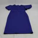 Memoriesea Women's Elegant Ruffle Sleeve Formal Party Cocktail Pencil Midi Dress M