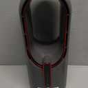 Desk Fan Bladeless, 11.8 Inch Office Fan Small, Quiet, 3 Speed Adjustment, Touch Control, Easy to Clean, Desk Fans Small Quiet, Ideal for Office, Living Room, Bedroom (Gray/Dark Red)