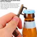 ABOOFAN 12 Pcs Deer Head Bottle Opener Antler Beer Opener Portable Beer Bottle Openers Christmas Gadgets Cool Bottle Openers Christmas Tin Opener The Wine Travel Can Opener Zinc Alloy