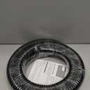 Corrugated Pond Tubing 1" × 10ft — Heavy-Duty Kinkproof PVC Pond Hose for Pumps, Waterfalls & Water Gardens, Flexible Reinforced Black Tube with 4 Stainless Steel Clamps