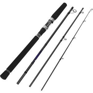 Jenseits Fishing Rods, Carbon Fiber Spinning & Casting Poles, Saltwater Resistant Guides, 6'/7'/8'/9'/10'/12'-Portable 2/3/4/-Piece & Telescopic Designs, Cork/EVA Grip for Bass Trout Inshore & Surf