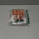 Reusable Soda Can Lids - 6-Pack Spill-Proof, Snap-On Covers for Freshness and Protection, Orange Can Toppers Set of 6