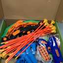 SpringFlower 2 Bow and Arrow Sets with LED Light-up,2 Foam Dart Guns for Kids 5 6 7 8 9 10+ Years Old, Archery Set with Standing Target for Boys & Girl, Ideal Gift (Blue)