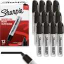 Sharpie King Size Permanent Markers Chisel Tip Markers for Work & Industrial Use 12 Count