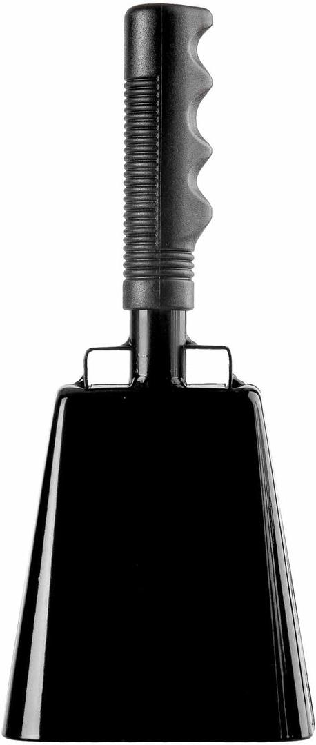 Steel Cow Bell with Handle Cowbells,Cheering Bell and Loud Noise Makers Hand Bells for Sporting Events,Football Games,School Bell,Farm Hand Chimes Percussion Musical Instruments(10 inch Black)