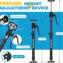 Third Hand Support Pole Heavy Duty, Cabinet Jacks for Installing Cabinets with 200 LBS Capacity and Expand from 23-3/5 to 45-3/10 in, 1-PC