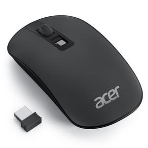acer Computer Mouse Wireless, 2.4G Slim USB Wireless Mice with USB Receiver, Small Sized Hands, 800/1200/1600 Adjustable DPI Optical Laptop Mouse with 4 Buttons, Portable for Laptop, Desktop, PC