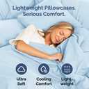 Queen Pillow Cases Set of 2 - Ultra Soft Hotel Quality Pillowcase Covers - Comfy, Cozy & Wrinkle Free - Shrinkage, Stain & Fade Resistant - Machine Washable Pillow Protectors - 2 Piece Set - Sky Blue