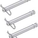 TS35010 Stainless Steel Trailer Hitch Pin and Clip for B&W 2" & 2.5" Receiver Trailer Hitches Tow & Stow Replacement Pins-3 Pack