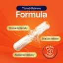 Purely Holistic Vitamin C 1000mg, 365 Capsules, 12 Month Supply, 2 Stage Timed Release with Ascorbic Acid, Rosehip & Acerola Cherry Bioflavonoid, Immune System Support, Vegan, Exp: 02/2029