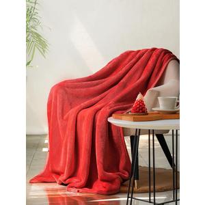 BEDELITE Flannel Sheets Queen Size Red - Super Soft Fleece Sheets Set Fluffy Extra Plush, 4 Piece (Include Fitted Sheet, Flat Sheet, 2 Pillowcases)
