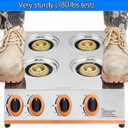 Horynar Propane Stove 4 Burner,Gas Stove Auto Ignition, 41,000 BTU Propane Burner Thickened Stainless Steel,Very Sturdy, Easy to Clean, LPG for Outdoor Cooking, RV, Emergency
