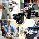 Stroller Cup Holder, Universal Drink Holder for Bikes, Trolleys or Walkers, Fits Most Cups