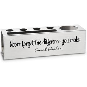 vizuzi Social Worker Gifts for Women, Men, Appreciation Thank You Gifts for School Social Worker Week Supplies Pencil Pen Holders Zgg32