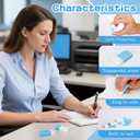 3 x AmoreAngel Crafts 8 Pcs Eraser, Blue and White Dual Color Pencil Erasers, for Writing Correction, Sketch Pencil Eraser, Office Supplies, Back to School Supplies