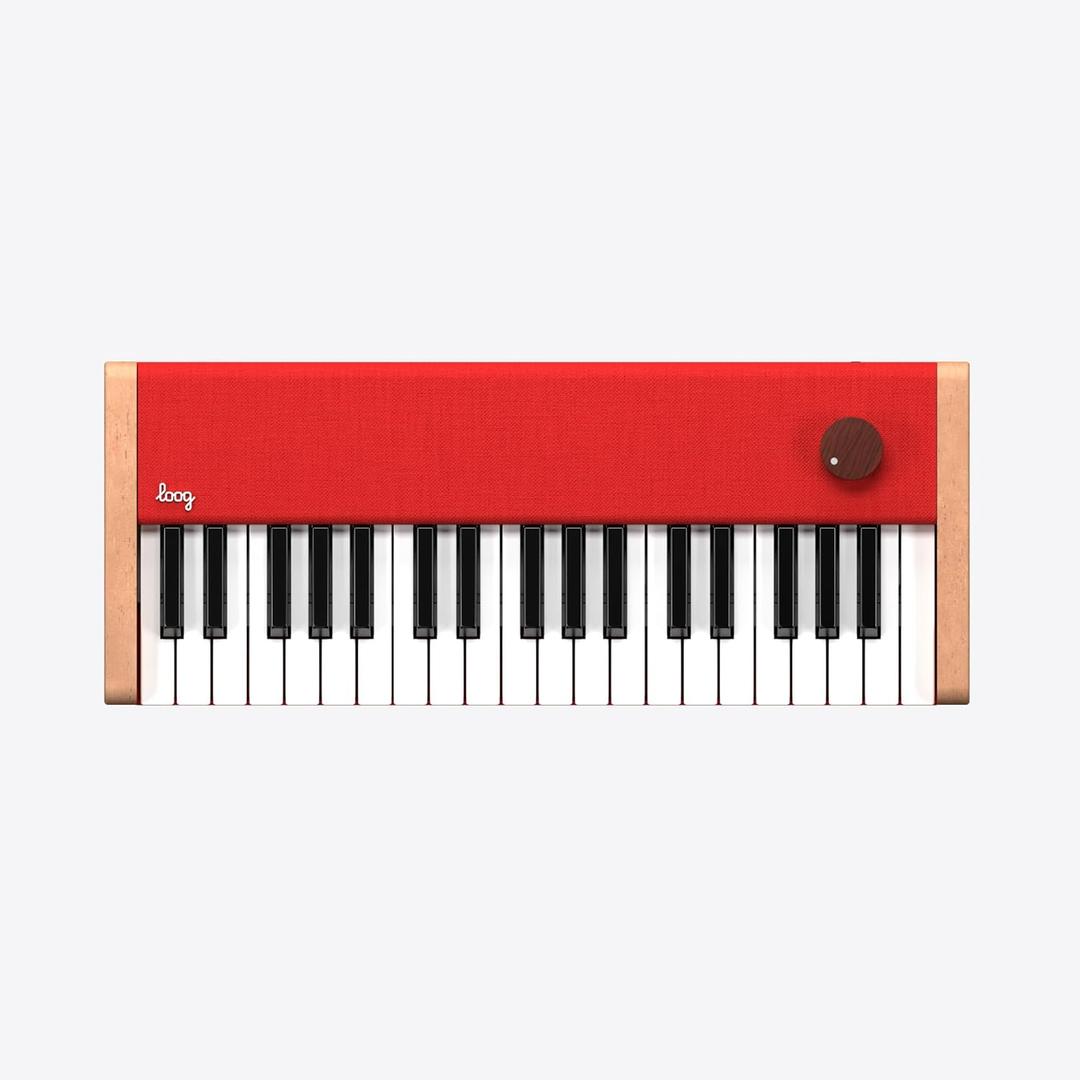 Loog Digital Piano - Portable Keyboard for Beginners with Musician Grade Sound, MIDI Over USB-C Rechargeable Musical Educational Instrument