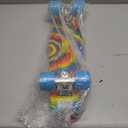 Skateboards, 22" Complete Skateboard, Mini Cruiser Skateboard for Kids Boys Girls Teens Beginners with Colorful Flashing Wheels Skate Tool, Kids Children's Day Gift (Rainbow)