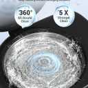 Cordless Rechargeable Ultrasonic Retainer Cleaner, 50kHz Portable Sonic Cleaner for Mouth Guard and Denture, Ultra-Thin Night Guard Aligner Cleaner with 6pcs Tablets, Glossy Black