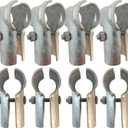 End Rail T Clamps, Chainlink Fence Parts, Galvanized Fence Parts With Galvanized Steel. T Link Post Clamps, T Clamps. Chain Link Fence T Clamp Made To Fit 1 3/8" (1-3/8" x 1-3/8" (8 PCS)