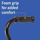 Medline Aluminum Quad Cane with Large Base for Balance, Knee Injuries, Leg Surgery Recovery & Mobility, Portable, Lightweight Walking Aid for Seniors & Adults