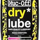 Muc-Off Bio Dry Bike Chain Lube with Microfiber Cloth | Wax-Based Formula for Smooth Gear Shifts | Creates Protective Layer and Reduces Friction (120ml)