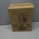 Funny Flamingo Gnome Solar Garden Statue with LED Light - Outdoor Yard Lawn Patio Decor - Great Birthday Housewarming Gift for Women, Mom, Grandma