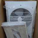 Comfort Zone Twin Window Fan with Reversible Airflow Control, 9 inch, Auto-Locking Expanders, 2 Speed Fan, Dual Fan, Exhaust, Airflow 9.84 ft/sec, Ideal for Home, Kitchen, Bedroom & Office, CZ319WT (White)